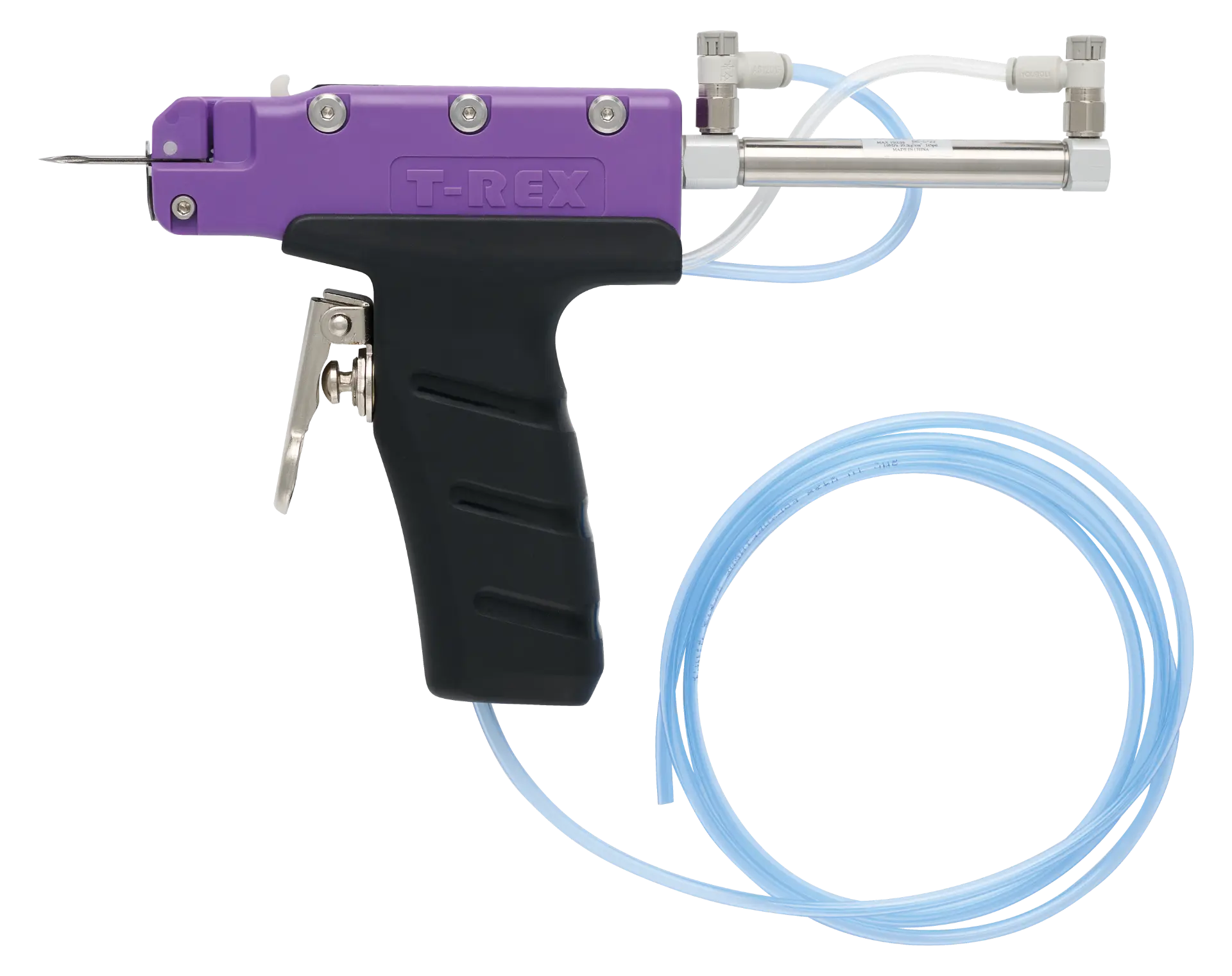 Pistola Pneumática Aplicadora de TAG Censi — versão Fast (modelo roxo)