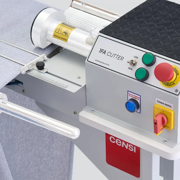 Refiladora Censi 1FA Cutter — corte longitudinal de viés e tiras